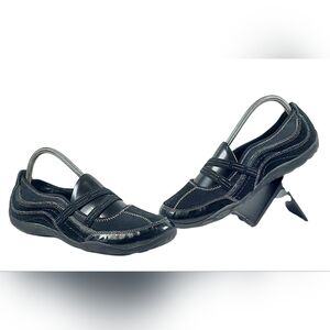 Clarks PRIVO Womens 8.5 M Casual Suede Wedge Shoes Black